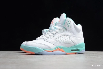 RETRO 5 'LIGHT AIR 440892-100 AQUA' GS JORDAN 0811